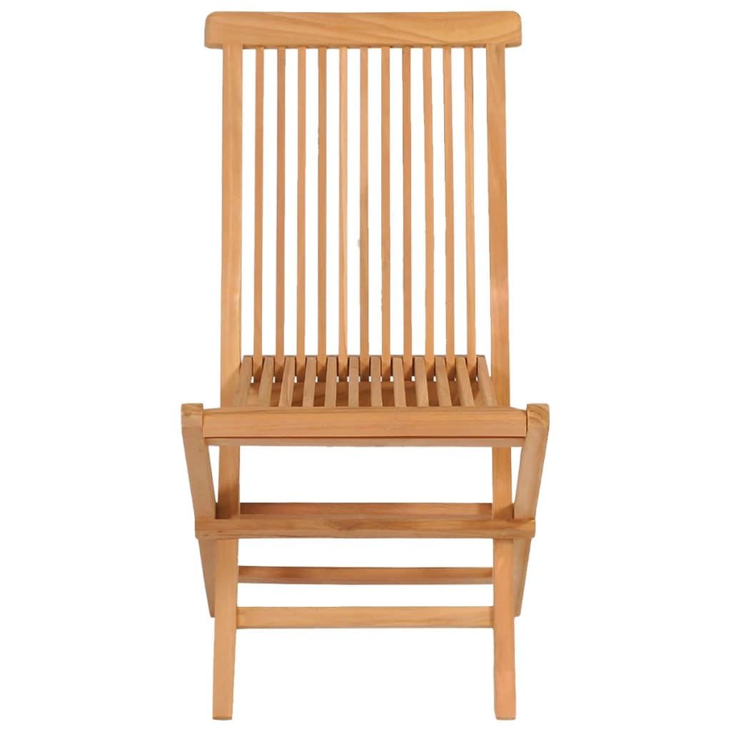 vidaXL 7 Piece Garden Dining Set Solid Teak Wood