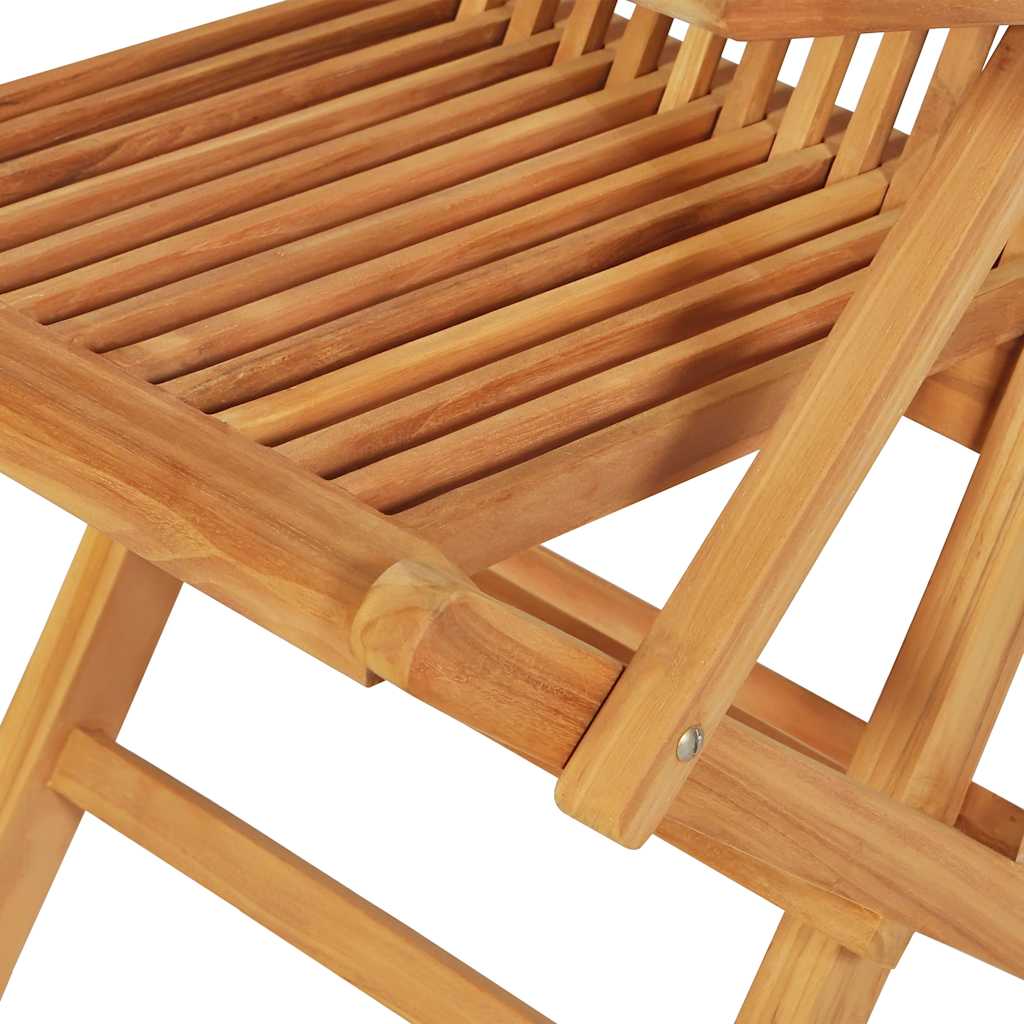 vidaXL 7 Piece Garden Dining Set Solid Teak Wood