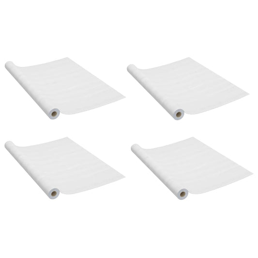 3059642 vidaXL Self-adhesive Door Films 4 pcs White Wood 210x90 cm PVC (2x146111)