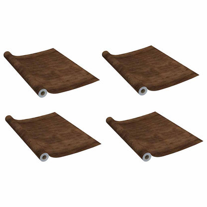 vidaXL Self-adhesive Door Films 4 pcs Dark Oak 210x90 cm PVC