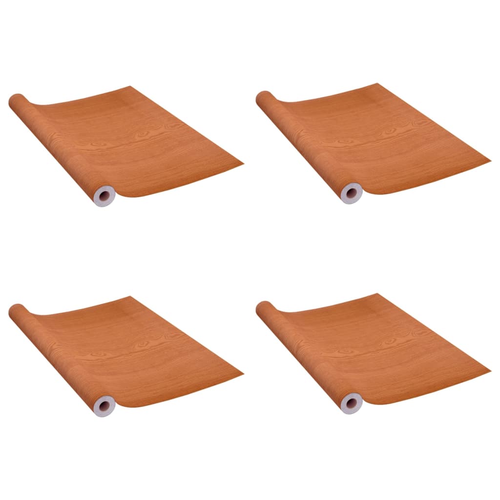 vidaXL Self-adhesive Door Films 4 pcs Light Oak 210x90 cm PVC