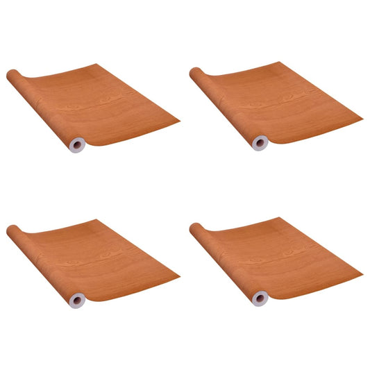 3059645 vidaXL Self-adhesive Door Films 4 pcs Light Oak 210x90 cm PVC (2x146114)