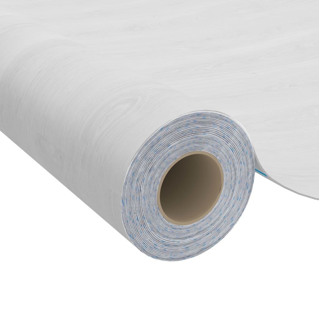 vidaXL Self-adhesive Furniture Films 2 pcs White Wood 500x90 cm PVC