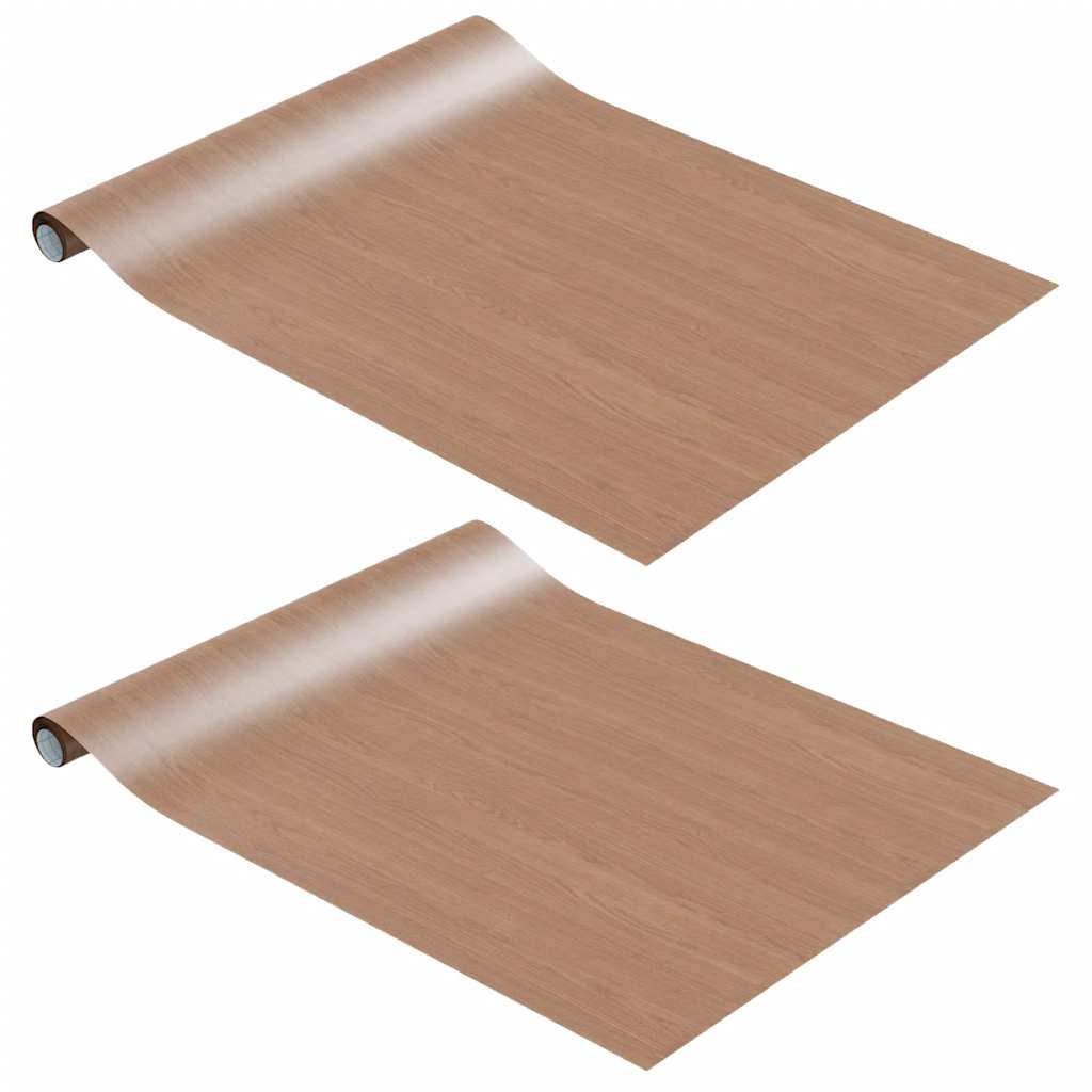 vidaXL Self-adhesive Furniture Films 2 pcs Light Oak 500x90 cm PVC
