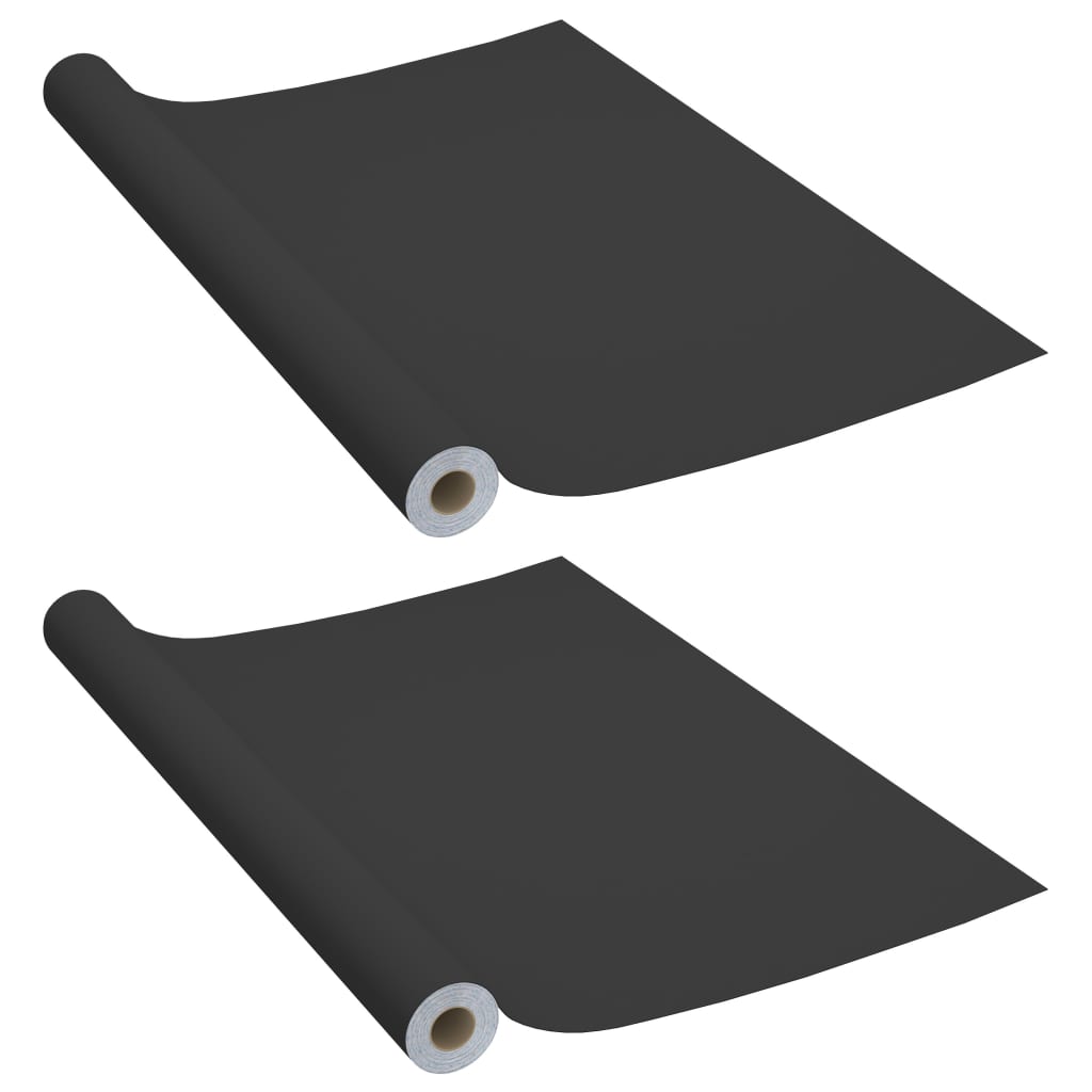 vidaXL Furniture Film | Black | PVC | 500 cm x 90 cm | Adjustable Armrests