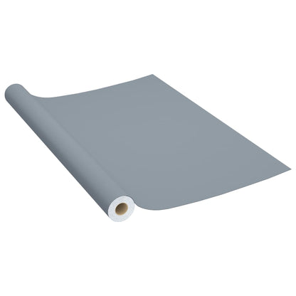 vidaXL Self-adhesive Furniture Films 2 pcs Grey 500x90 cm PVC