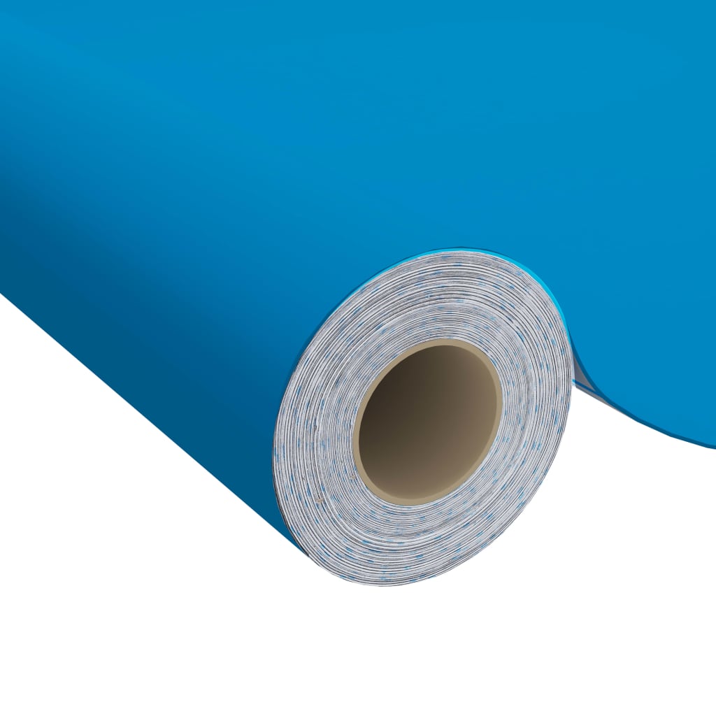 vidaXL Self-adhesive Furniture Films 2 pcs Azure 500x90 cm PVC