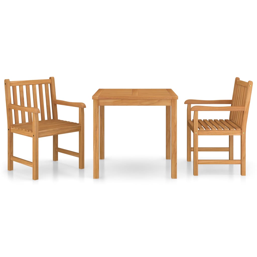vidaXL Garden Dining Set | Warm Teak | Fine sanded teak hardwood | Medium