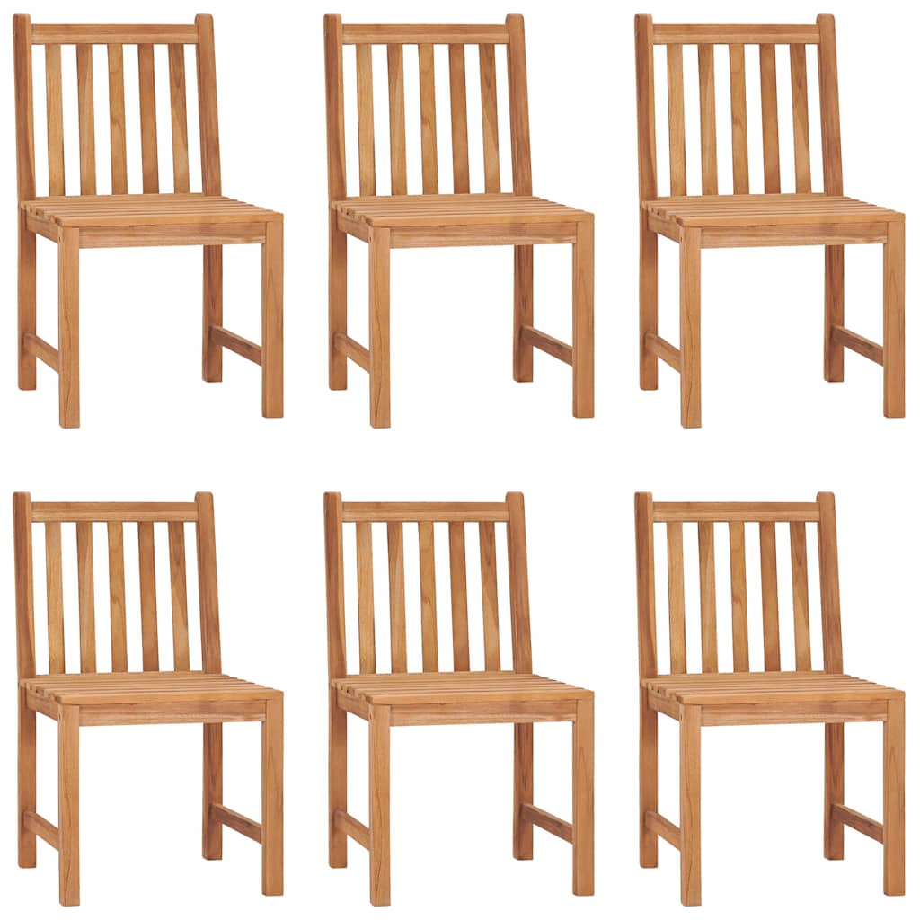 vidaXL 7 Piece Garden Dining Set 120x70 cm Solid Teak Wood