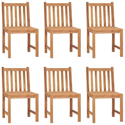 vidaXL 7 Piece Garden Dining Set 120x70 cm Solid Teak Wood