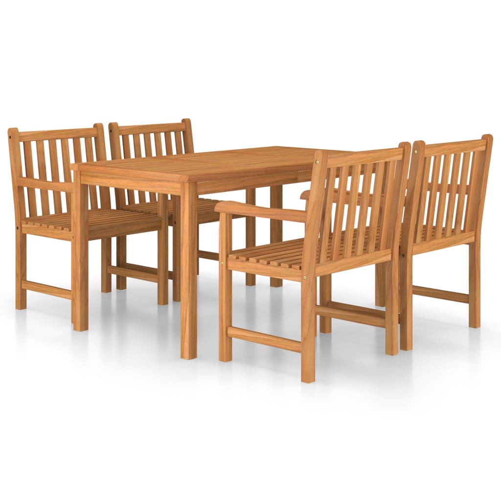 vidaXL Garden Dining Set | Warm teak | Solid teak wood | Large | Durable