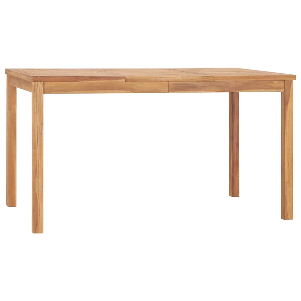 vidaXL 5 Piece Garden Dining Set 140x80 cm Solid Teak Wood