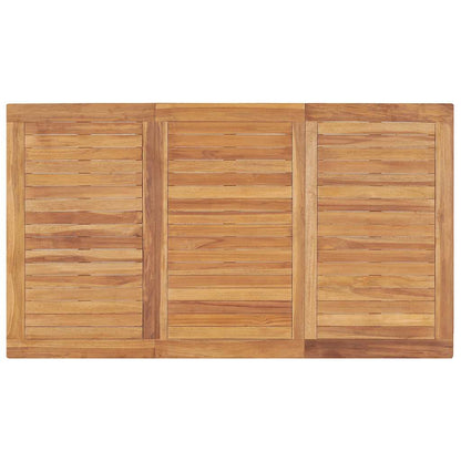 vidaXL 5 Piece Garden Dining Set 140x80 cm Solid Teak Wood