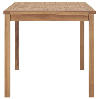 vidaXL 7 Piece Garden Dining Set 140x80 cm Solid Teak Wood