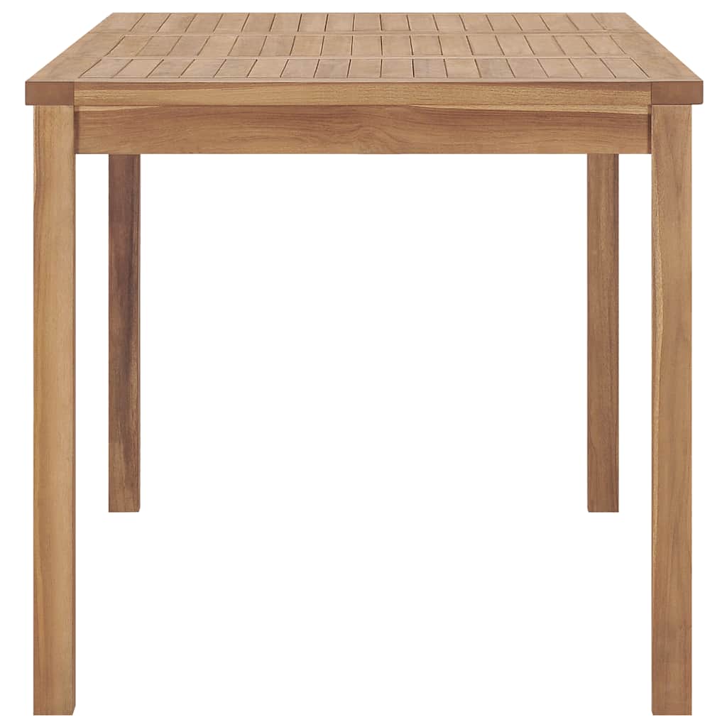 vidaXL 7 Piece Garden Dining Set 140x80 cm Solid Teak Wood