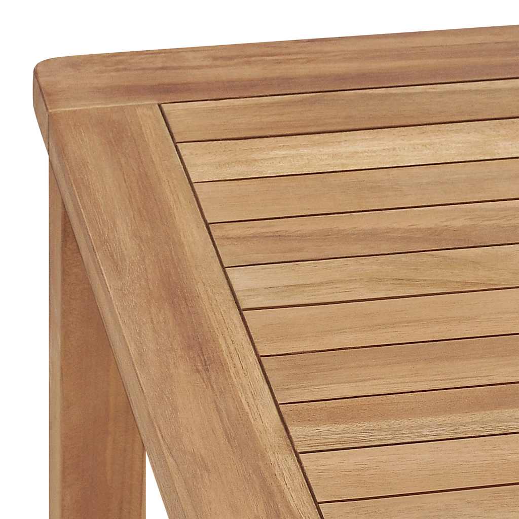 vidaXL 7 Piece Garden Dining Set 140x80 cm Solid Teak Wood