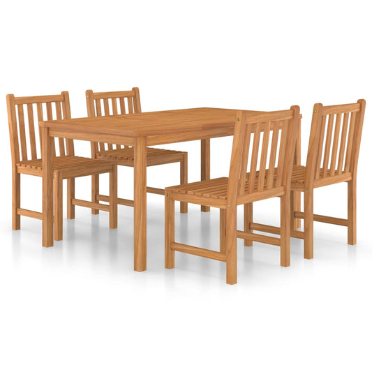 vidaXL Garden Dining Set | Warm Natural Teak | Solid Teak Wood | Durable