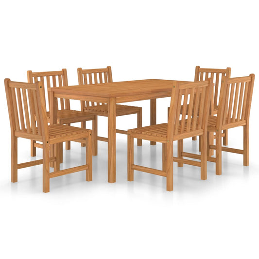 vidaXL Garden Dining Set | Warm Teak | Solid Teak Wood | Durable