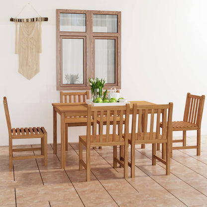 vidaXL Garden Dining Set | Warm Teak | Solid Teak Wood | Durable