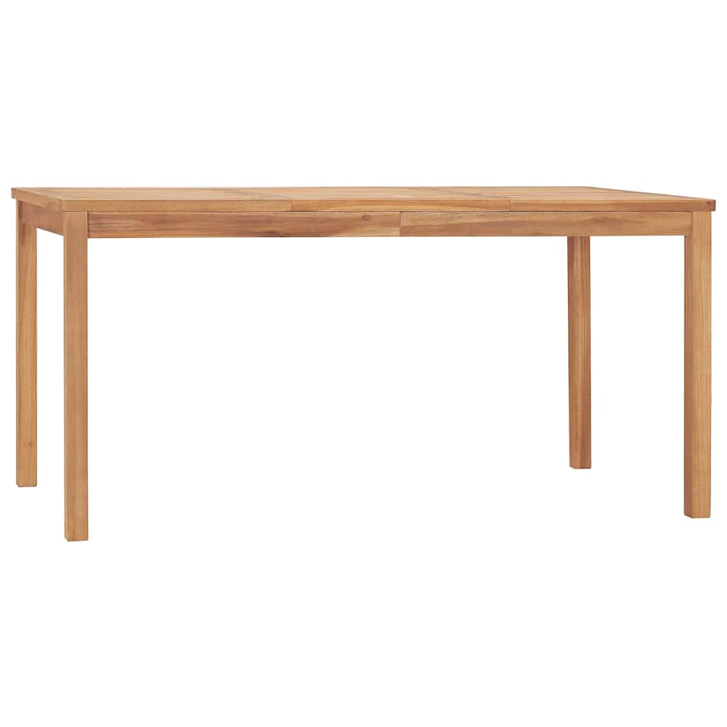 vidaXL 7 Piece Garden Dining Set 160x80 cm Solid Teak Wood
