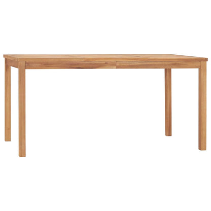 vidaXL 7 Piece Garden Dining Set 160x80 cm Solid Teak Wood