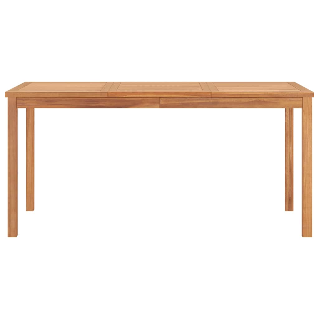 vidaXL 7 Piece Garden Dining Set 160x80 cm Solid Teak Wood