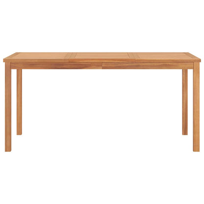 vidaXL 7 Piece Garden Dining Set 160x80 cm Solid Teak Wood
