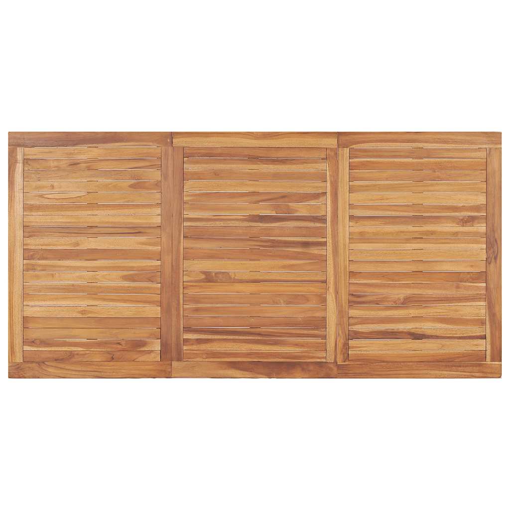 vidaXL 7 Piece Garden Dining Set 180x90 cm Solid Teak Wood