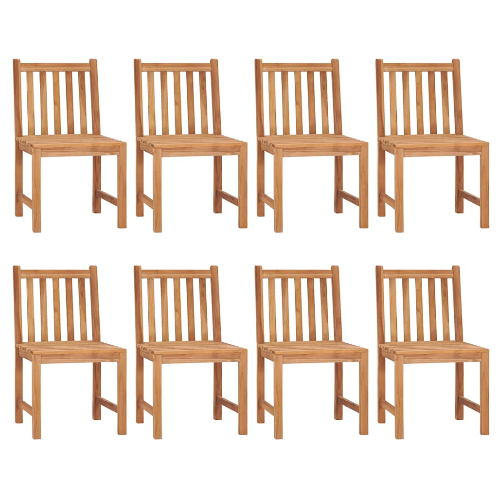 vidaXL 9 Piece Garden Dining Set 180x90 cm Solid Teak Wood