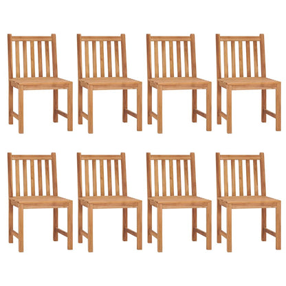 vidaXL 9 Piece Garden Dining Set 180x90 cm Solid Teak Wood
