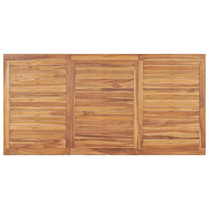 vidaXL 9 Piece Garden Dining Set 180x90 cm Solid Teak Wood