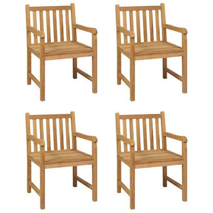 vidaXL 5 Piece Garden Dining Set 180x90 cm Solid Teak Wood