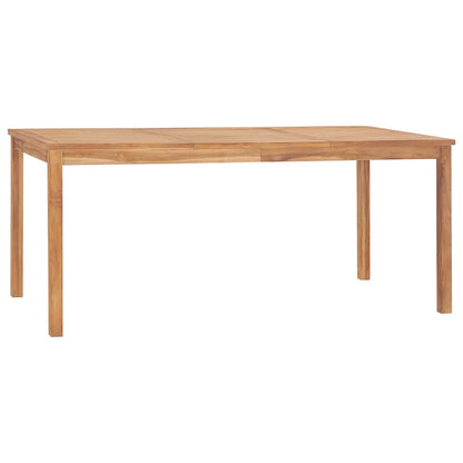 vidaXL 7 Piece Garden Dining Set 180x90 cm Solid Teak Wood