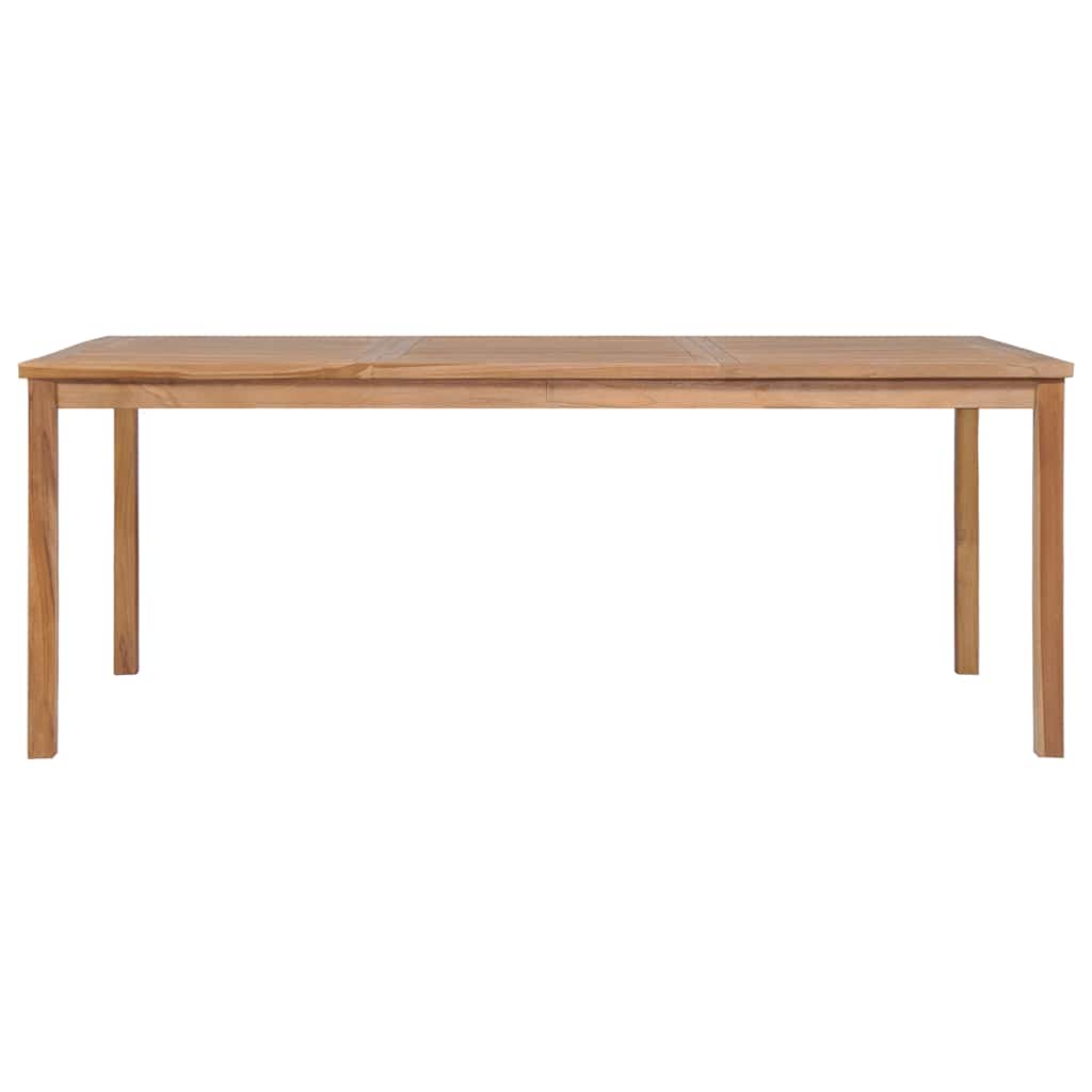 vidaXL 7 Piece Garden Dining Set 200x100 cm Solid Teak Wood