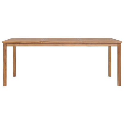 vidaXL 7 Piece Garden Dining Set 200x100 cm Solid Teak Wood