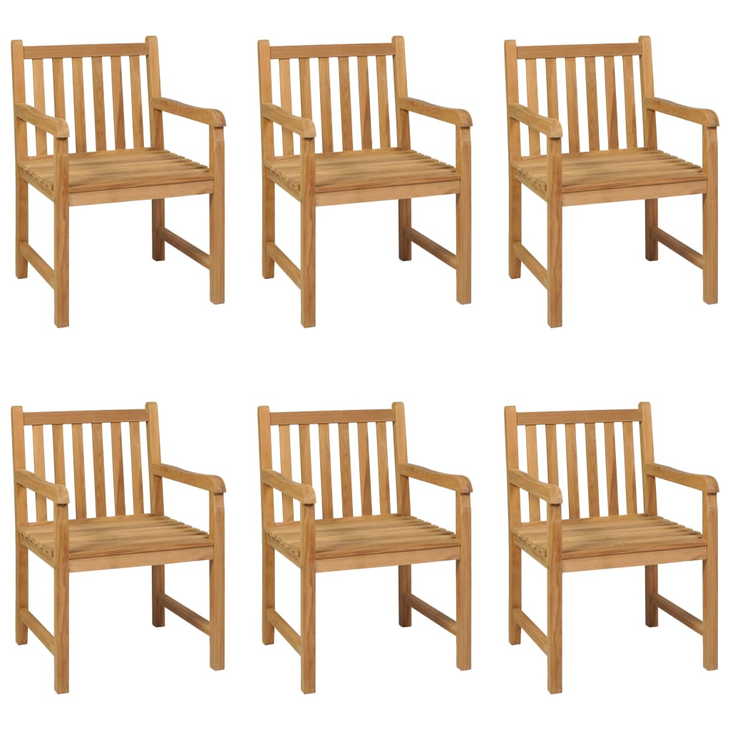 vidaXL 7 Piece Garden Dining Set 200x100 cm Solid Teak Wood