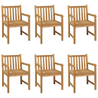 vidaXL 7 Piece Garden Dining Set 200x100 cm Solid Teak Wood