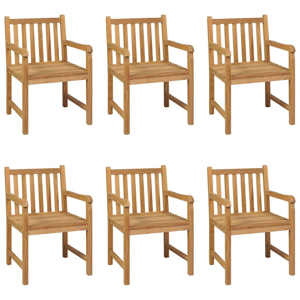 vidaXL 7 Piece Garden Dining Set 200x100 cm Solid Teak Wood