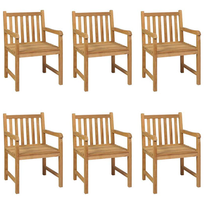 vidaXL 7 Piece Garden Dining Set 200x100 cm Solid Teak Wood