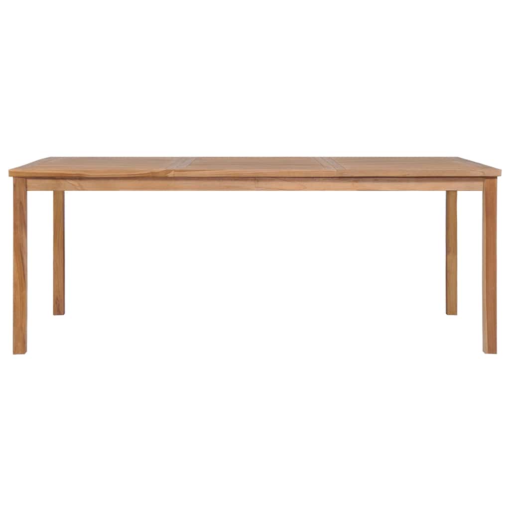 vidaXL 7 Piece Garden Dining Set 200x100 cm Solid Teak Wood