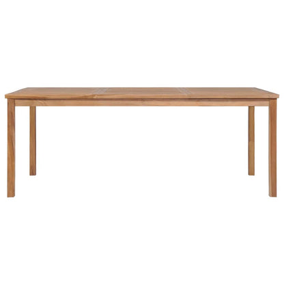 vidaXL 7 Piece Garden Dining Set 200x100 cm Solid Teak Wood