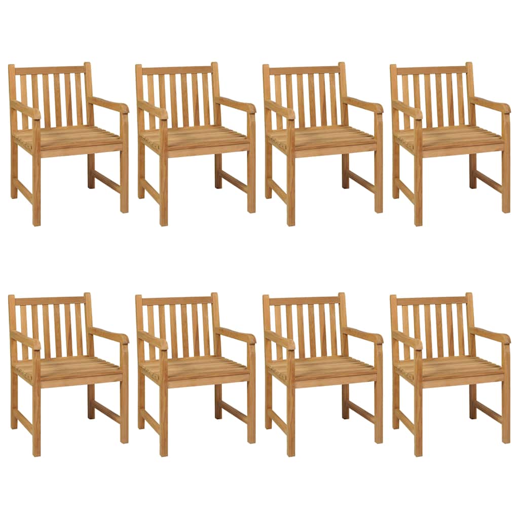 vidaXL 9 Piece Garden Dining Set 200x100 cm Solid Teak Wood