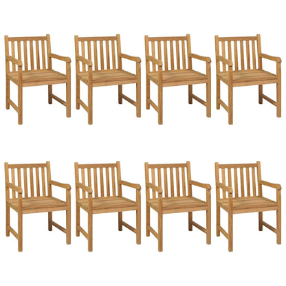 vidaXL 9 Piece Garden Dining Set 200x100 cm Solid Teak Wood