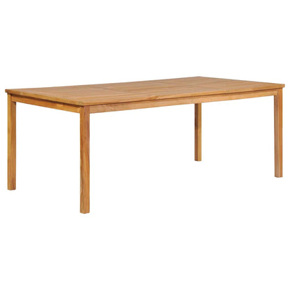 vidaXL 9 Piece Garden Dining Set 200x100 cm Solid Teak Wood