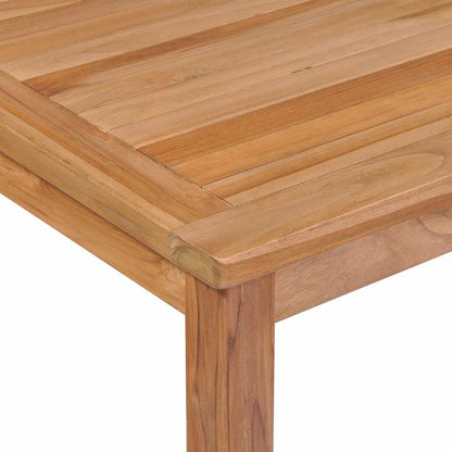 vidaXL 9 Piece Garden Dining Set 200x100 cm Solid Teak Wood