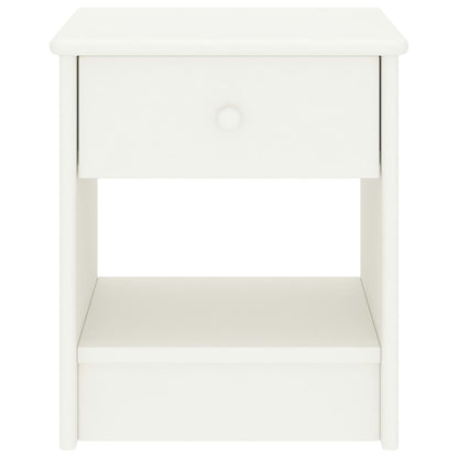 vidaXL Bedside Cabinet White 35x30x40 cm Solid Pinewood