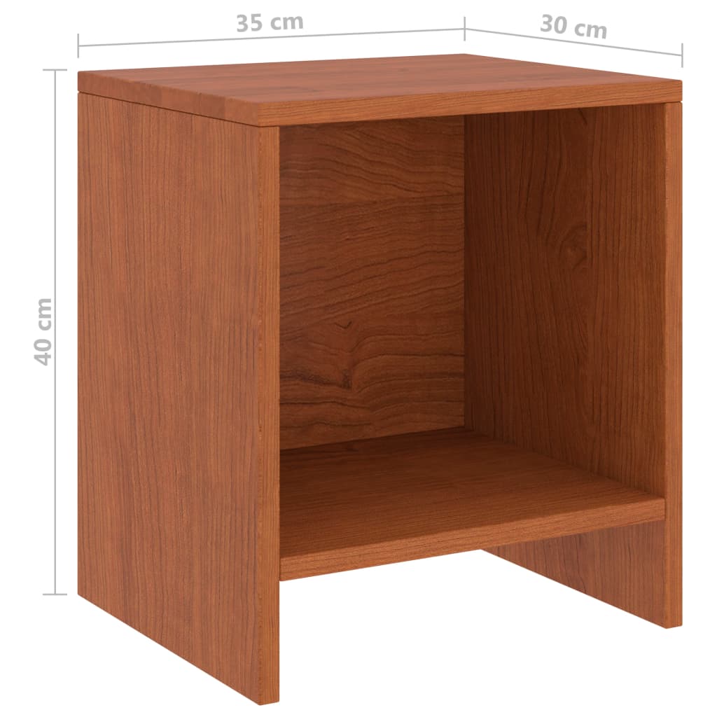 322241 vidaXL Bedside Cabinets 2 pcs Honey Brown 35x30x40 cm Solid Pinewood