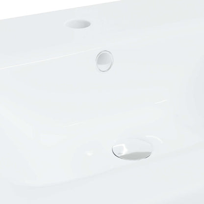 148623 vidaXL Built-in Basin with Faucet 42x39x18 cm Ceramic White