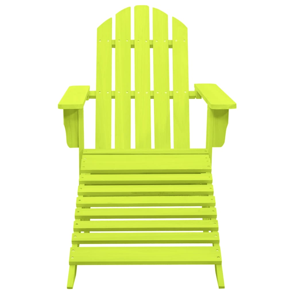 vidaXL Garden Chair | Green | Solid fir wood | Detachable | Garden Chair | Other