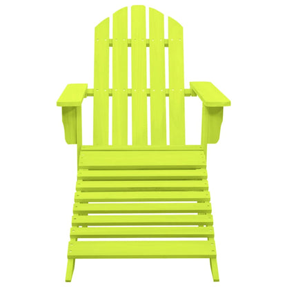 vidaXL Garden Chair | Green | Solid fir wood | Detachable | Garden Chair | Other